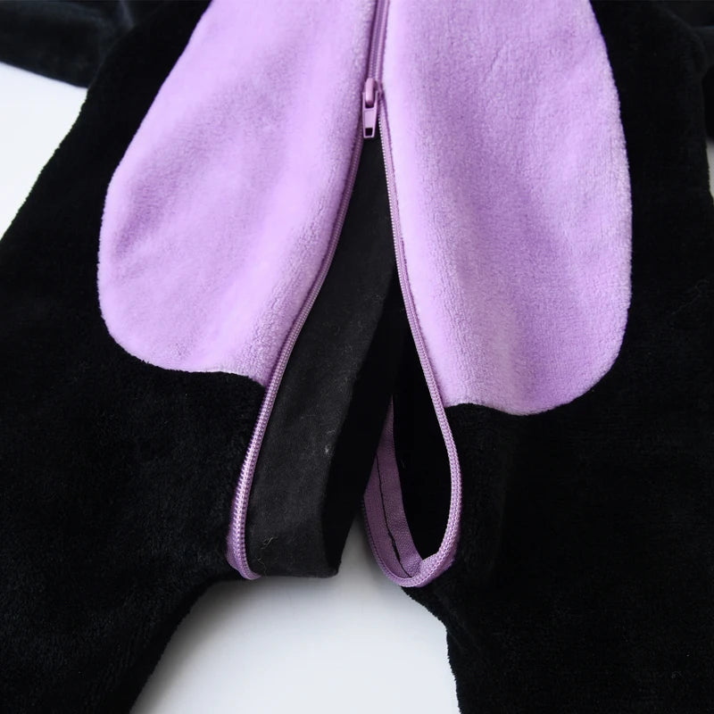 Suefunskry Baby Halloween Cat Costume | Toddler Cosplay Hooded Jumpsuit | Long Sleeve Zipper Romper Outfit for Boys & Girls