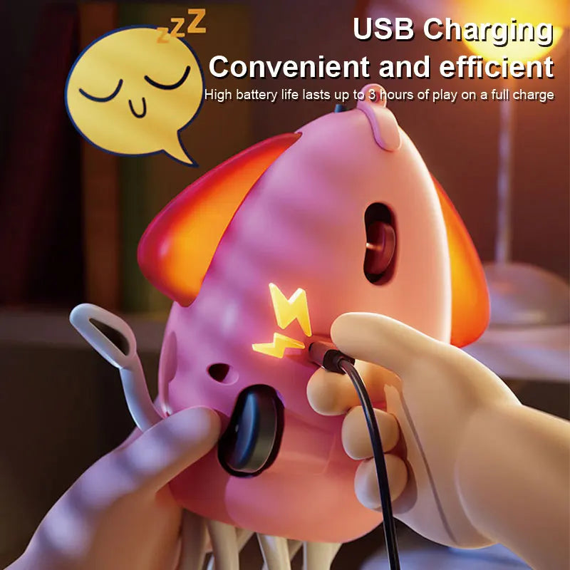 Dancing Octopus Baby Toy – Interactive Tummy Time Toy with Music & LED Lights, Crawling Obstacle-Avoiding Octopus for Infants, Toddlers & Kids