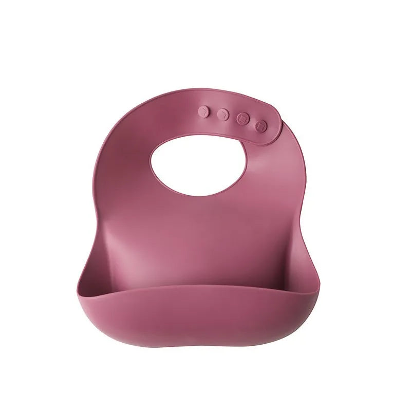 Baby Waterproof Silicone Bibs – Adjustable Feeding Bibs with Cute Bowknot Apron Design | Soft Toddler Bibs for Boys & Girls