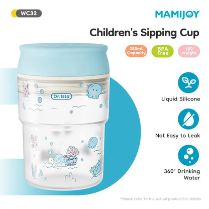 280ml Baby Training Cup with 360° Spill-Proof Drinking Lid – Leakproof, BPA-Free Infant Sippy Cup for Toddlers
