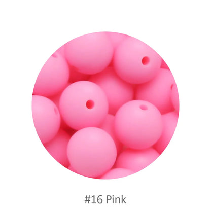 Cute-idea 10pcs 12mm Silicone Loose Beads – BPA Free Teething Beads | Safe Chewable Baby Sensory Toys | DIY Pacifier Clip & Nursing Accessories