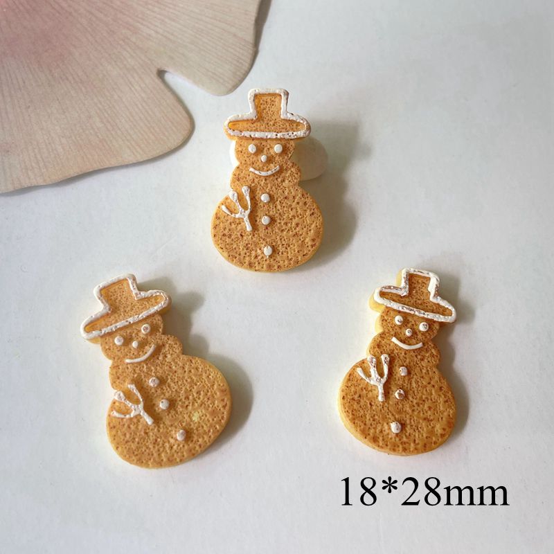 10Pcs Christmas Resin Flat Back Cabochons | DIY Scrapbooking, Baby Headwear, Bow & Ornament Accessories