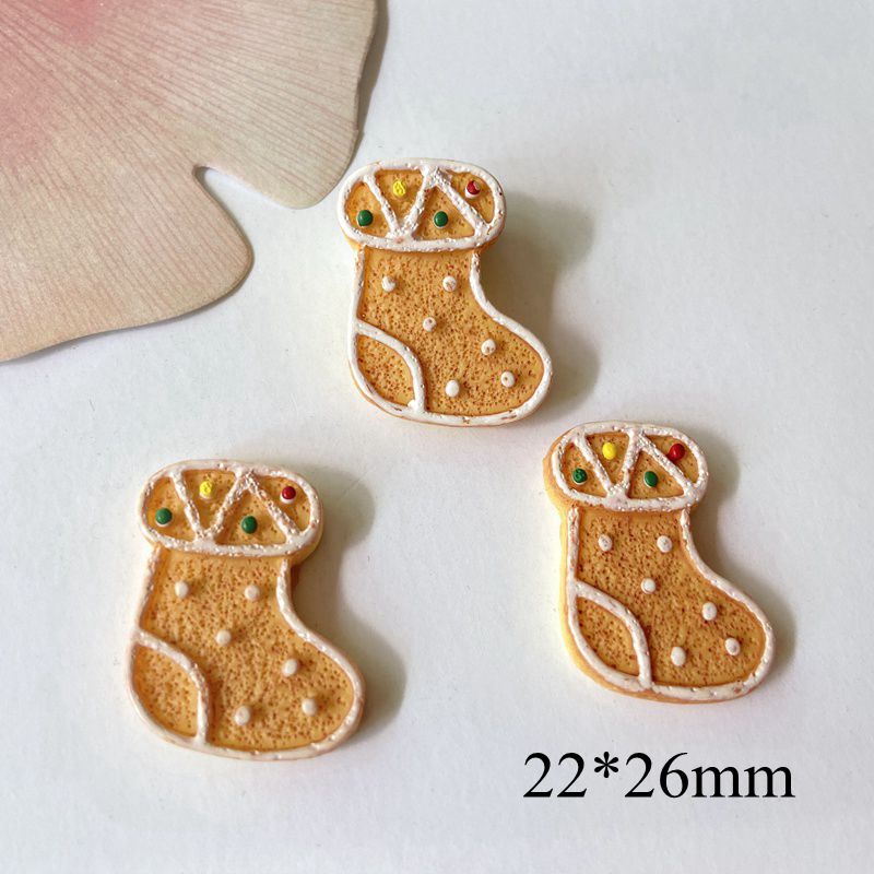 10Pcs Christmas Resin Flat Back Cabochons | DIY Scrapbooking, Baby Headwear, Bow & Ornament Accessories