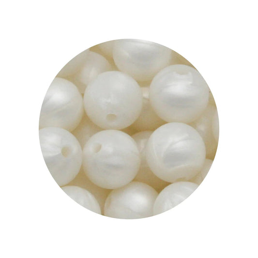Cute-idea 10pcs 12mm Silicone Loose Beads – BPA Free Teething Beads | Safe Chewable Baby Sensory Toys | DIY Pacifier Clip & Nursing Accessories