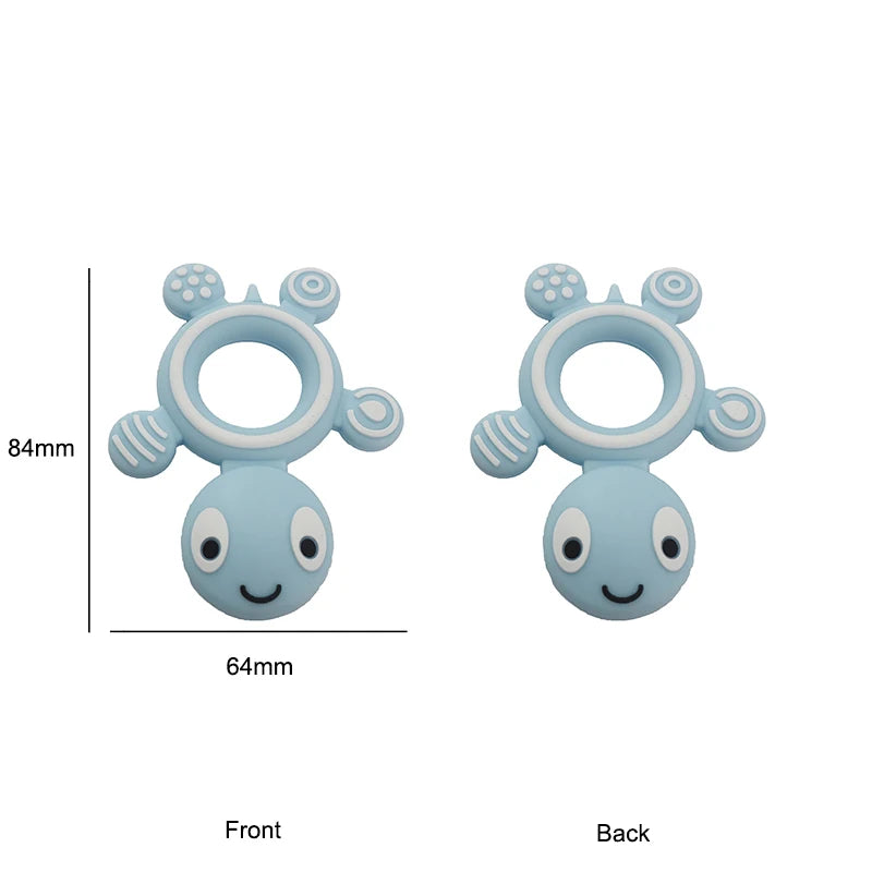 Baby Remote Control Teether – Silicone Teething Toys Set with Anti-Eating Gloves, Pacifier Bracelet & Teething Stick for Infants