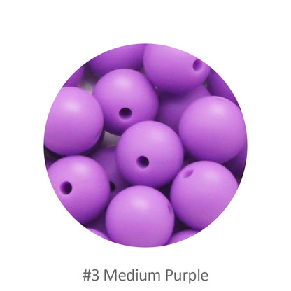 Cute-idea 10pcs 12mm Silicone Loose Beads – BPA Free Teething Beads | Safe Chewable Baby Sensory Toys | DIY Pacifier Clip & Nursing Accessories