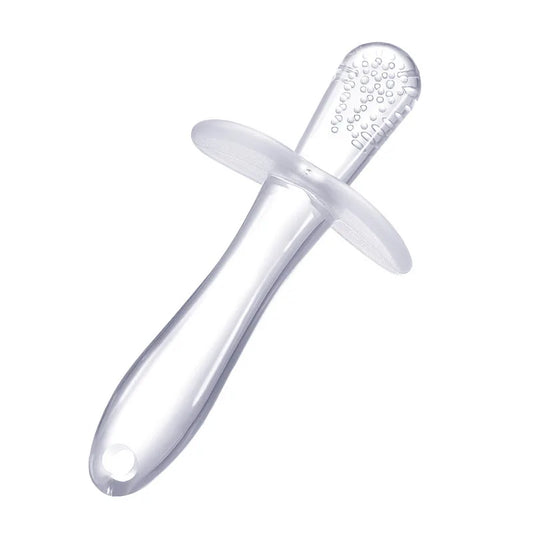 Baby Silicone Training Toothbrush – BPA Free Teething Ring & Chew Toy | Safe Infant Teether & Toddler Gum Soother Gift