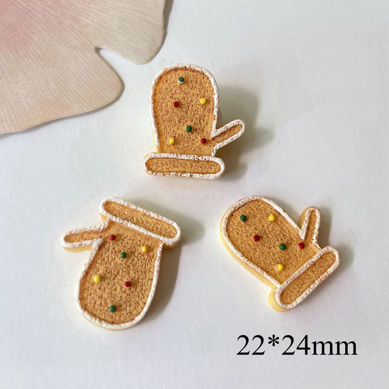 10Pcs Christmas Resin Flat Back Cabochons | DIY Scrapbooking, Baby Headwear, Bow & Ornament Accessories