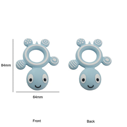 Baby Remote Control Teether – Silicone Teething Toys Set with Anti-Eating Gloves, Pacifier Bracelet & Teething Stick for Infants