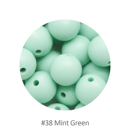 Cute-idea 10pcs 12mm Silicone Loose Beads – BPA Free Teething Beads | Safe Chewable Baby Sensory Toys | DIY Pacifier Clip & Nursing Accessories