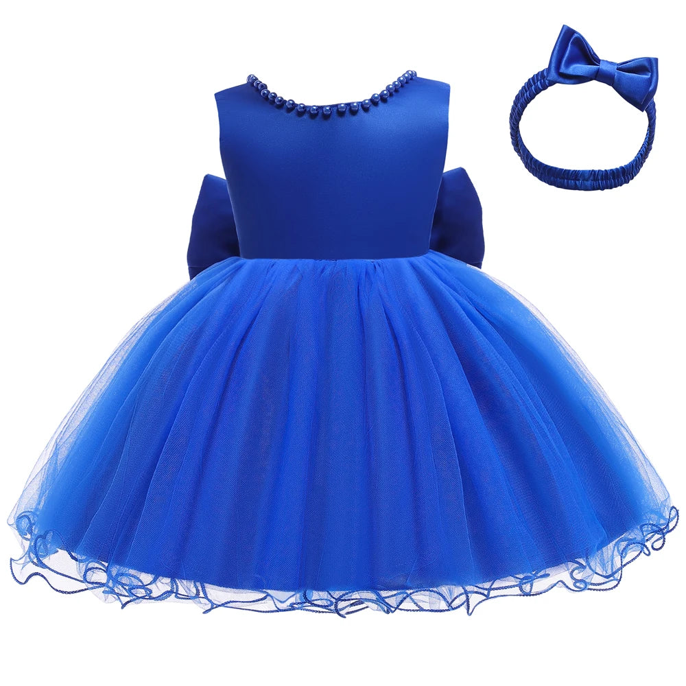Baby Girl Christmas & Halloween Princess Dress | Infant Christening, 1st Birthday & Party Outfit | Newborn Clothes