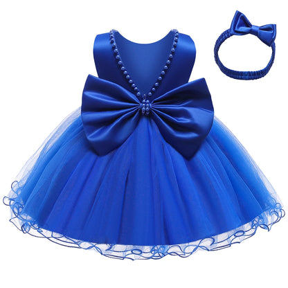Baby Girl Christmas & Halloween Princess Dress | Infant Christening, 1st Birthday & Party Outfit | Newborn Clothes