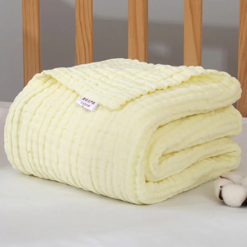 Muslin Baby Swaddle Blanket – Soft Cotton Newborn Wrap, Bath Towel & Stroller Cover (105×105cm)