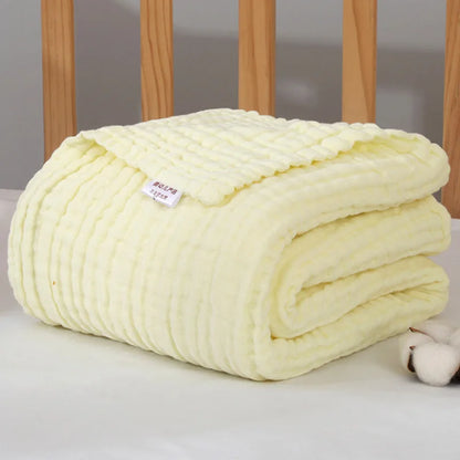 Muslin Baby Swaddle Blanket – Soft Cotton Newborn Wrap, Bath Towel & Stroller Cover (105×105cm)