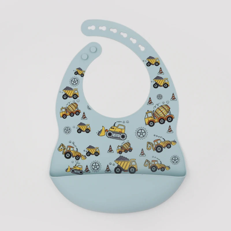 New Arrival Silicone Baby Bibs – Waterproof Feeding Bibs with Fun Prints (Avocado, Zoo, Tractor) | Soft Newborn Burp Cloth & Tableware Accessory