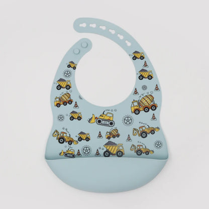 New Arrival Silicone Baby Bibs – Waterproof Feeding Bibs with Fun Prints (Avocado, Zoo, Tractor) | Soft Newborn Burp Cloth & Tableware Accessory