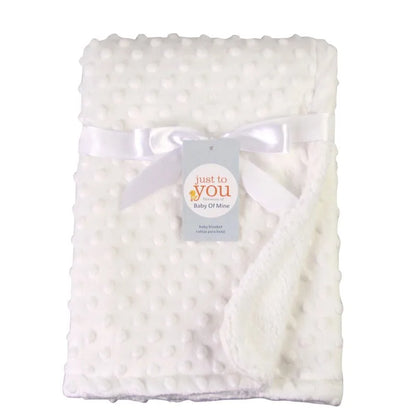 Baby Blanket Warm Sleep Cover – Double Layer Swaddle Wrap & Thermal Fleece Sleepsack | Soft Newborn Bath Towel & Stroller Blanket