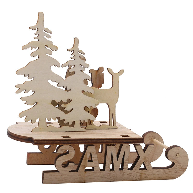DIY Wooden Christmas Tree for Kids | Handmade 3D Stereo Scene Decoration | Children’s Christmas Ornaments & Holiday Craft