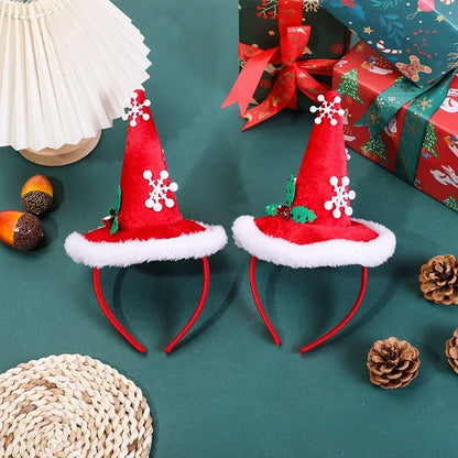 Christmas Headbands | Santa Hat, Xmas Tree Hair Bands | Holiday Party Accessories for Girls & Women 2024–2025