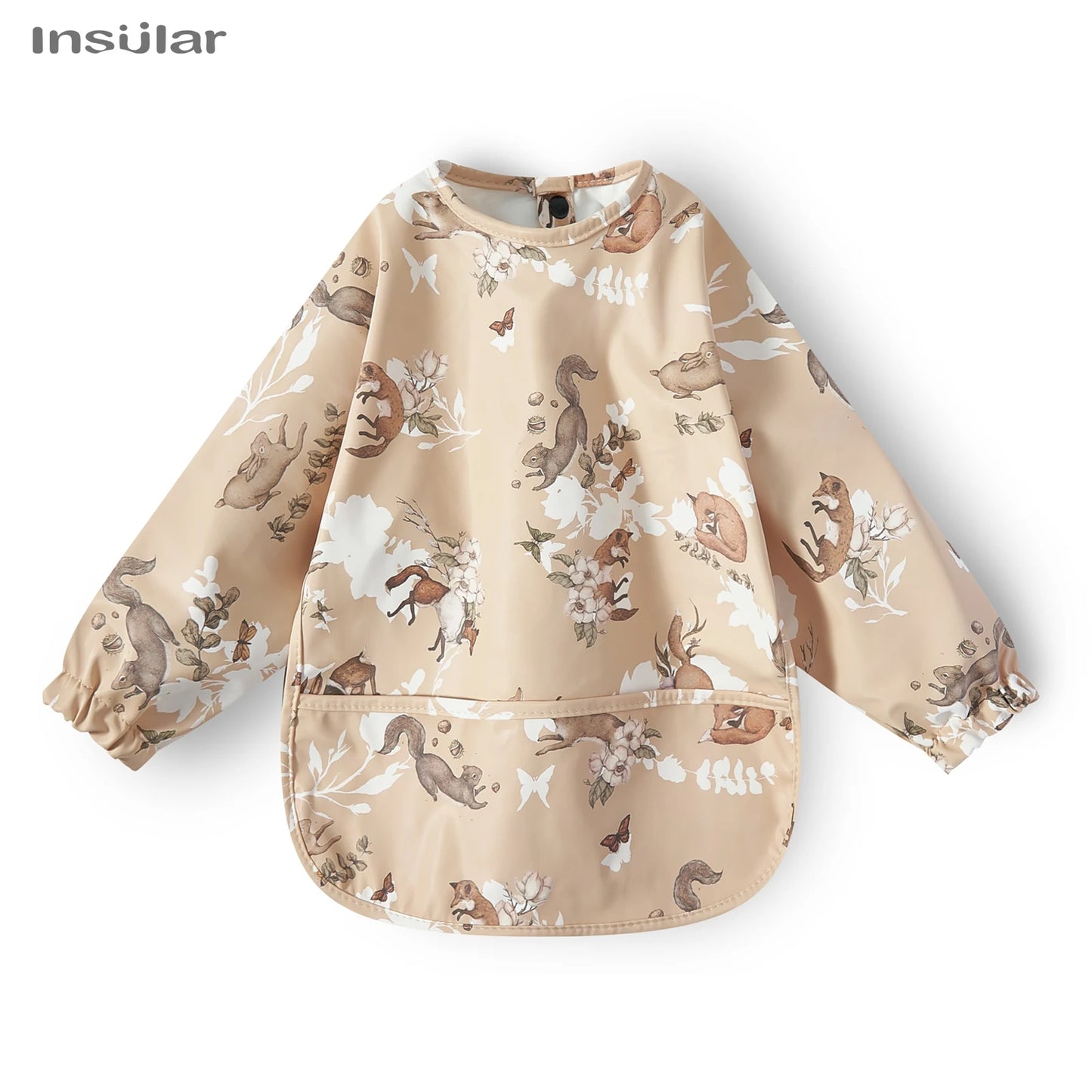 New Children Feeding Aprons – Waterproof Long Sleeve Baby Bib with Pocket | Full Cover Baby Bibs for Toddlers Boys & Girls