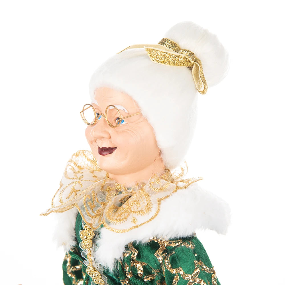 Christmas Decoration – Big Santa Claus Doll & Grandma Figurine | Holiday Room & Tree Décor Gift