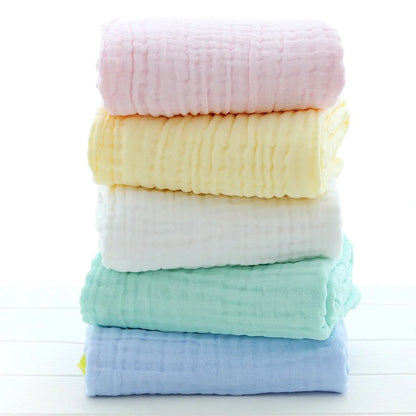 Muslin Baby Swaddle Blanket – Soft Cotton Newborn Wrap, Bath Towel & Stroller Cover (105×105cm)