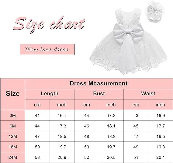 Baby Girl Christmas & Halloween Princess Dress | Infant Christening, 1st Birthday & Party Outfit | Newborn Clothes