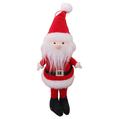 Christmas Hanging Plush Elf Dolls | Long-Legged Santa Claus Boy & Girl Ornaments | Holiday Party & New Year Decorations
