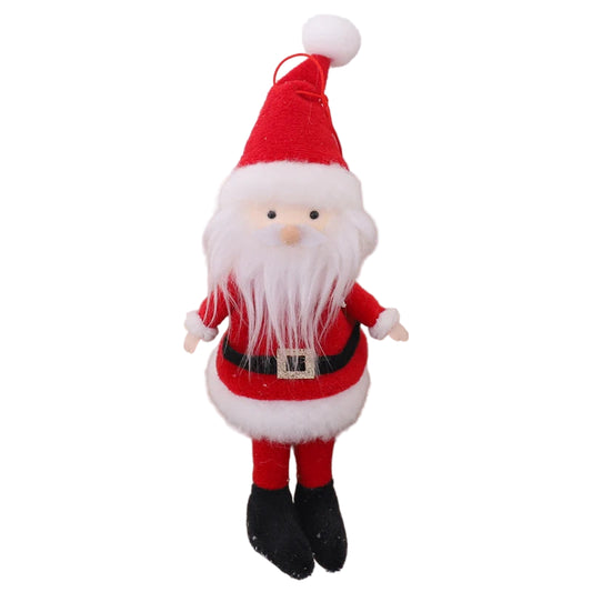 Christmas Hanging Plush Elf Dolls | Long-Legged Santa Claus Boy & Girl Ornaments | Holiday Party & New Year Decorations