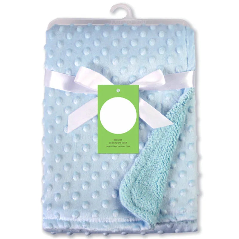 Baby Blanket & Swaddle Wrap – Newborn Thermal Soft Fleece Winter Bedding Set with Cotton Quilt | Infant Sleeping Cover