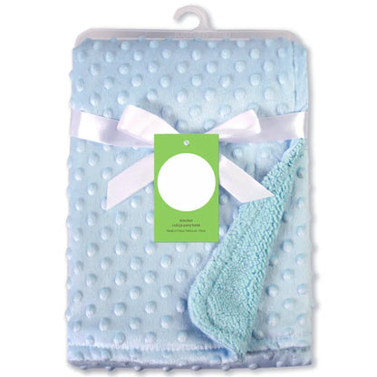 Baby Blanket & Swaddle Wrap – Newborn Thermal Soft Fleece Winter Bedding Set with Cotton Quilt | Infant Sleeping Cover
