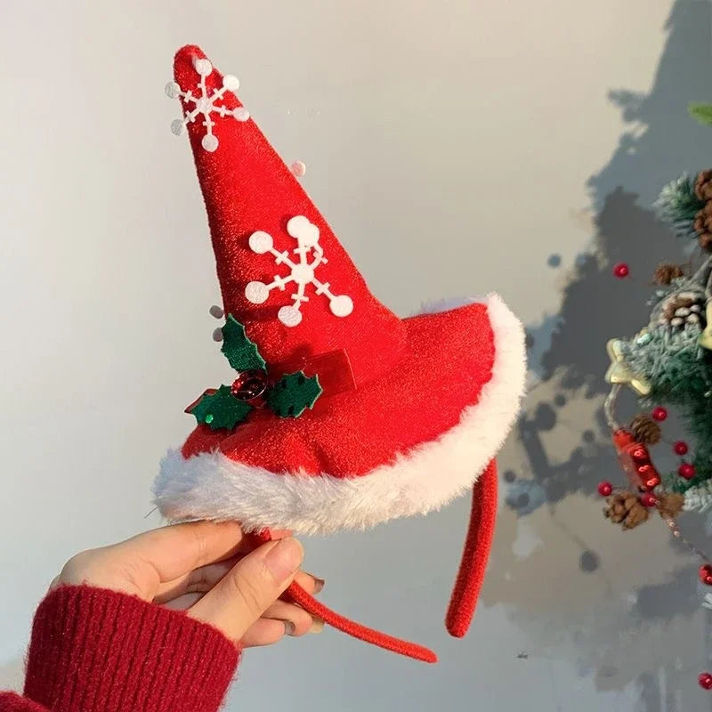 Christmas Headbands | Santa Hat, Xmas Tree Hair Bands | Holiday Party Accessories for Girls & Women 2024–2025
