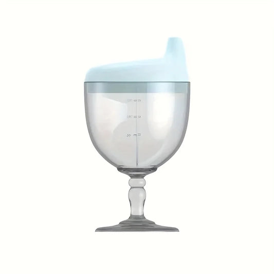 Fun Kids Party Cup – Baby Wine Sippy Cup for Juice, Milk & Water | Plastic Goblet Chalice Training Cup for Birthday Parties