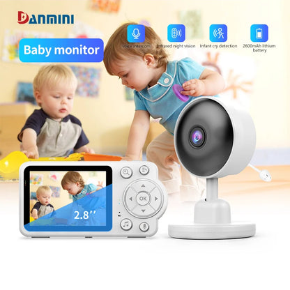 Baby Monitor with Camera – Two-Way Audio Intercom, Infrared Night Vision, Video Surveillance & Security Protection