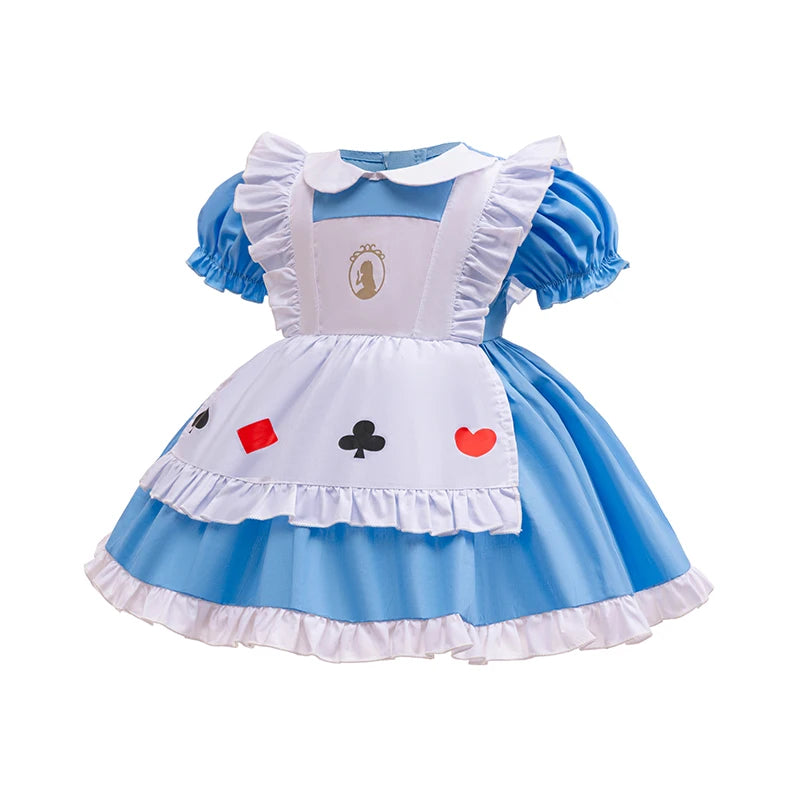 Baby Girl 3pcs Halloween Disney Princess Dress Set | Costume Outfit for Parties, Birthdays & Photoshoots
