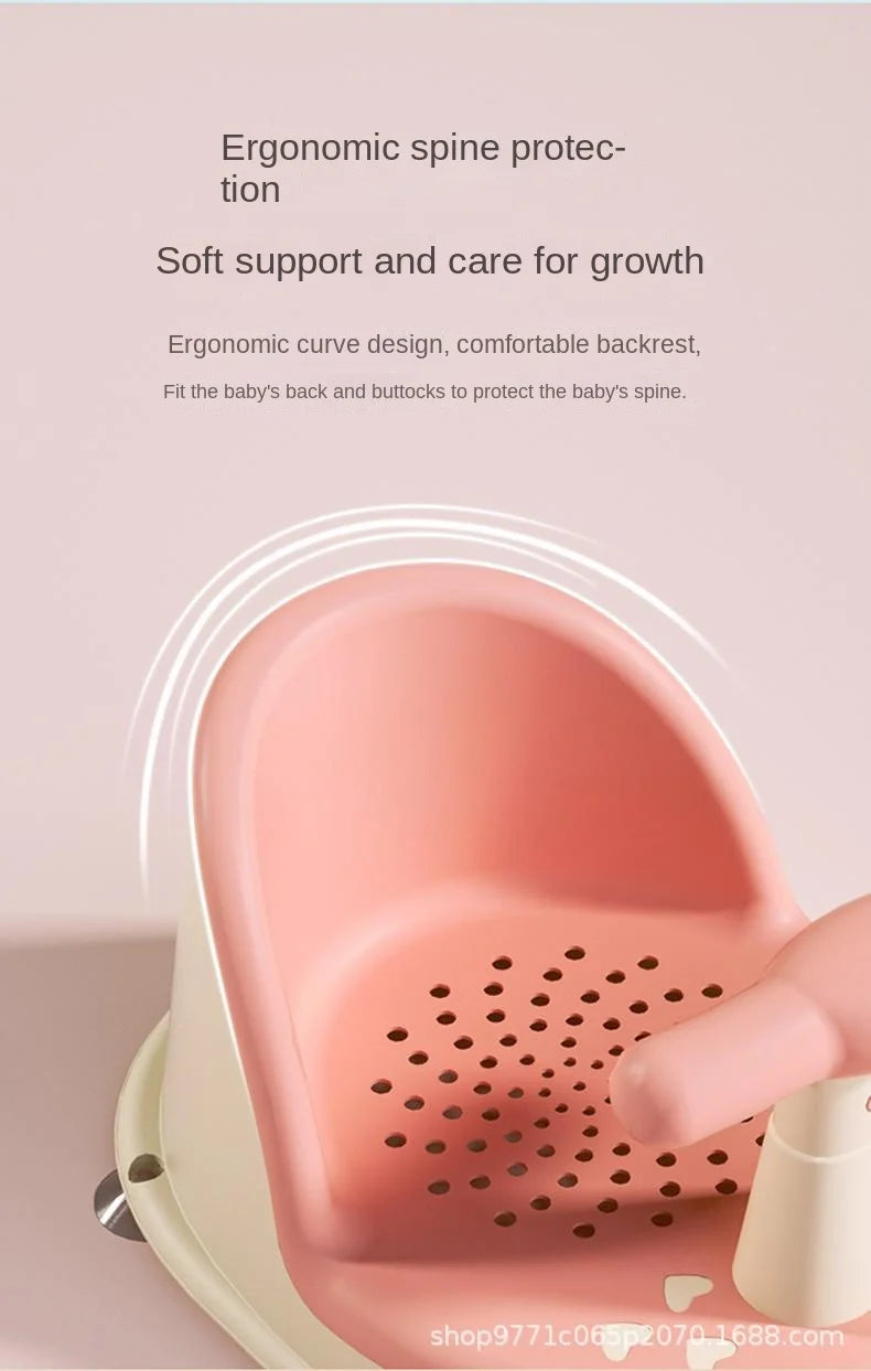 Children’s Portable Shower Seat – Baby Bath Stand for Newborns & Toddlers | Safe & Comfortable Growth Accessory for Kids