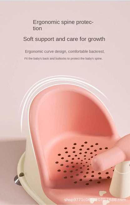 Children’s Portable Shower Seat – Baby Bath Stand for Newborns & Toddlers | Safe & Comfortable Growth Accessory for Kids