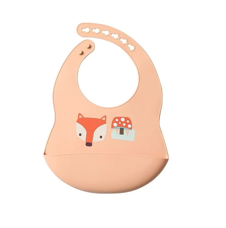 Baby Waterproof Silicone Bibs – Adjustable Feeding Bibs with Cute Bowknot Apron Design | Soft Toddler Bibs for Boys & Girls