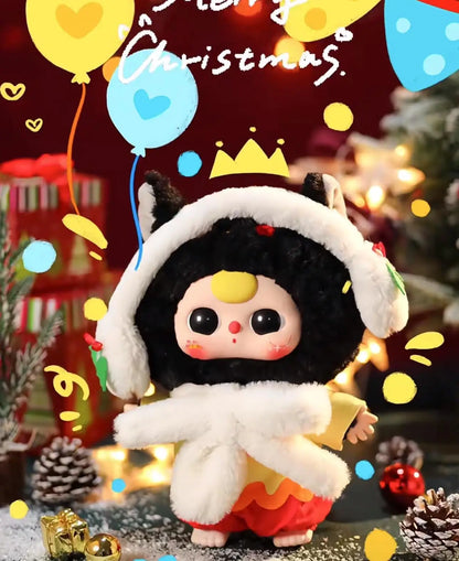 In Stock Baby Three 400% Christmas Limited Style Vinyl Doll Kawaii Doll Character Big Baby Collection Blind Box Cute Toys Gifts