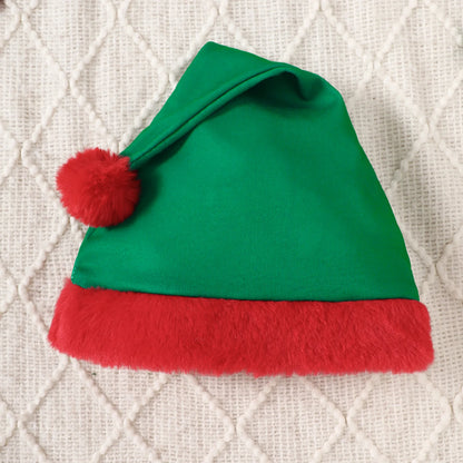 Christmas Baby Outfit | Newborn Santa Claus Costume Set with Green Romper & Elf Hat (2 Pcs, 0–18 Months)