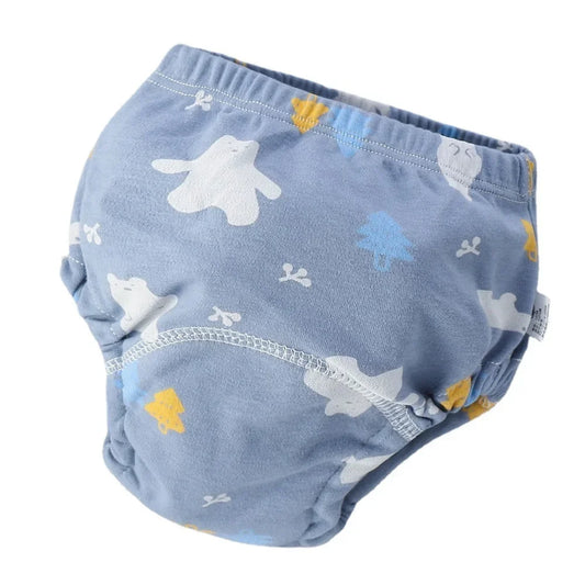 Baby Training Pants – 6 Layer Cotton Cloth Diapers | Breathable, Reusable & Washable Underwear for Toddlers & Children