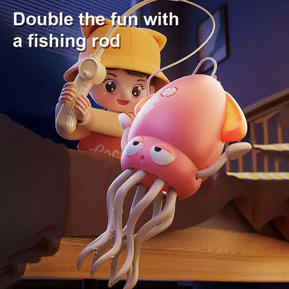 Dancing Octopus Baby Toy – Interactive Tummy Time Toy with Music & LED Lights, Crawling Obstacle-Avoiding Octopus for Infants, Toddlers & Kids