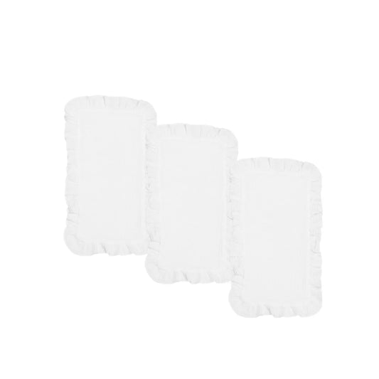 100% Cotton 4-Layer Baby Burp Cloths – Soft & Absorbent Large Muslin Washcloths | Newborn Burping Rags & Infant Essentials (3 Pack)
