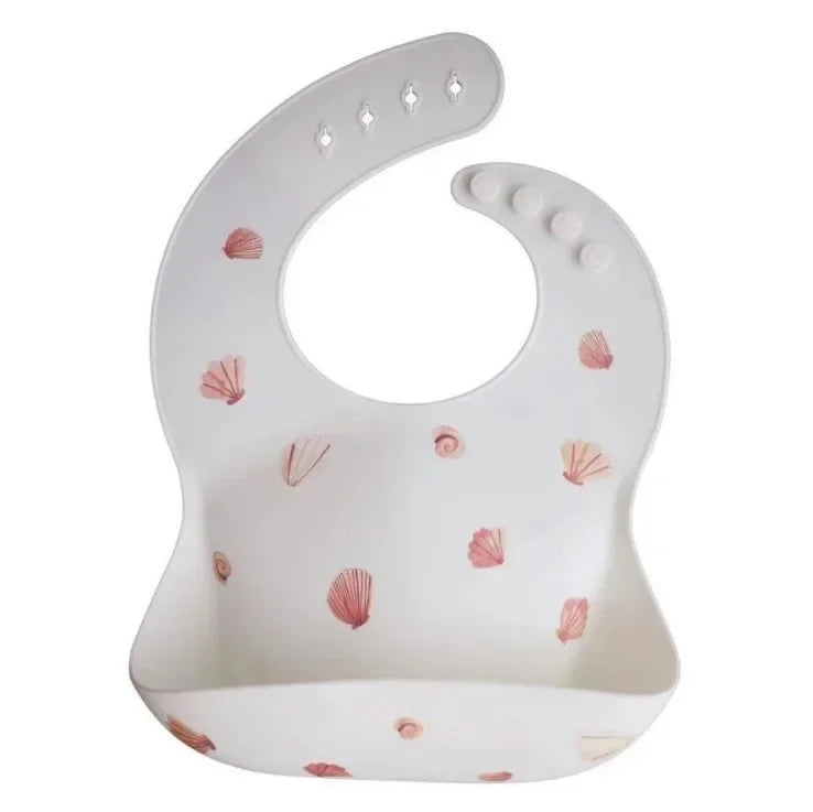 Fashionable Baby Silicone Bib – Adjustable Waterproof Feeding Cloth & Saliva Towel | Newborn Infant Bibs for Boys & Girls