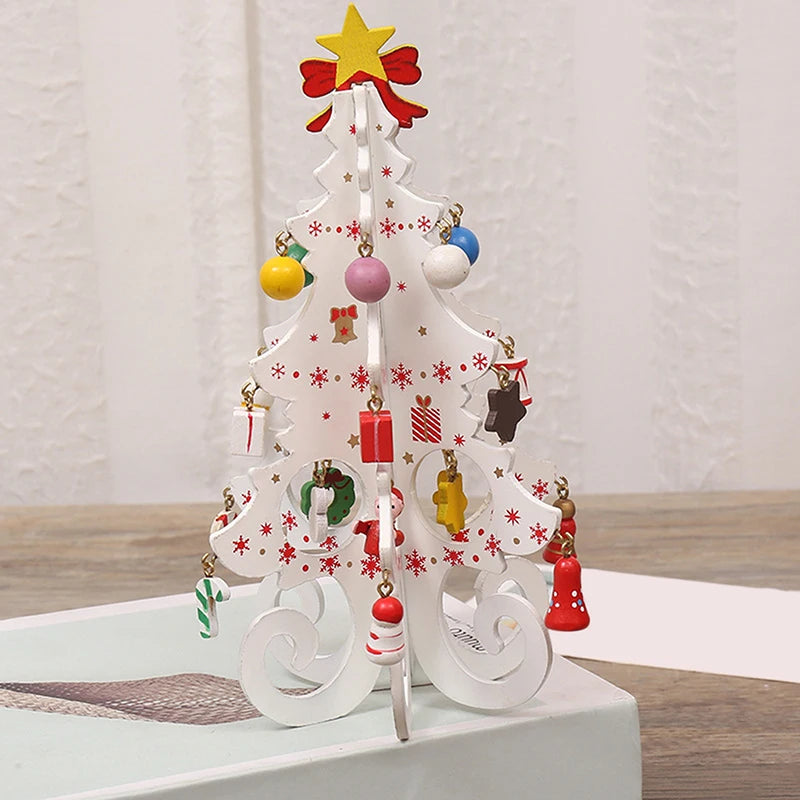 DIY Wooden Christmas Tree for Kids | Handmade 3D Stereo Scene Decoration | Children’s Christmas Ornaments & Holiday Craft
