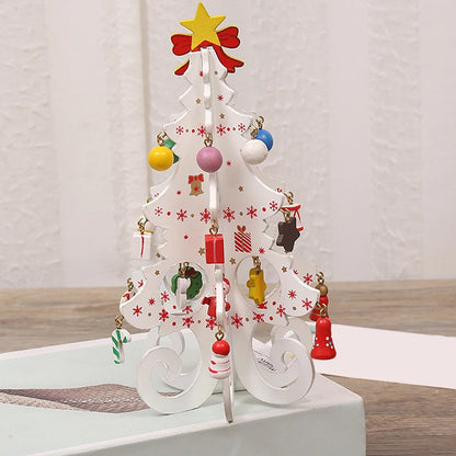 DIY Wooden Christmas Tree for Kids | Handmade 3D Stereo Scene Decoration | Children’s Christmas Ornaments & Holiday Craft