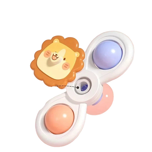 3PCS Baby Suction Cup Spinner Toys – Sensory Educational Bath Toys for Infants & Toddlers, Stress Relief Gift