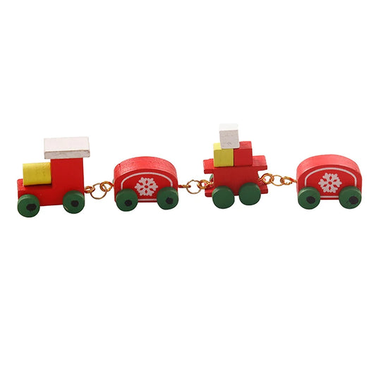 Christmas Dollhouse Decorations | Mini Snowflake Train, Festive Ornaments & Miniature Food Play Set
