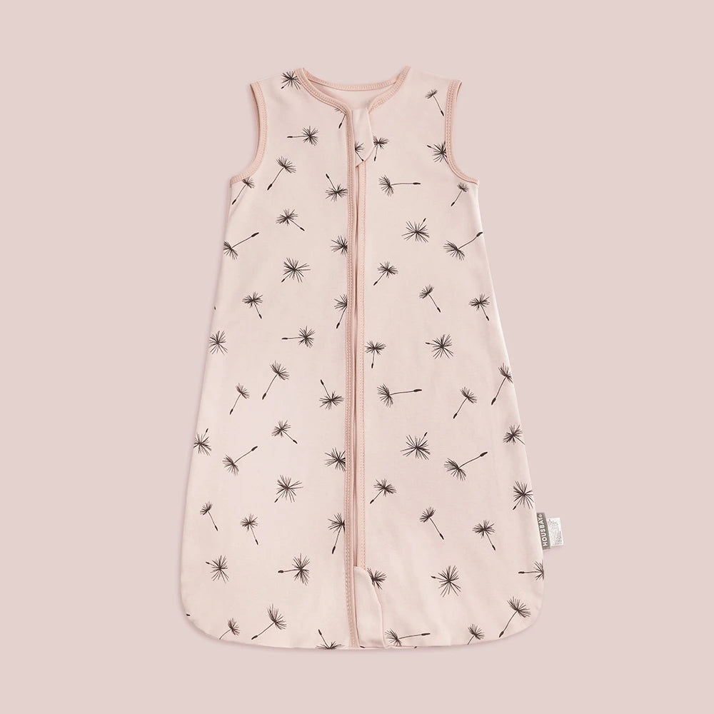 Baby Summer Sleeping Bag 0–24 Months – Lightweight 0.5 TOG Wearable Blanket, Thin Layer Sleep Sack with Anti-Kick Design, Beige Wheat Print
