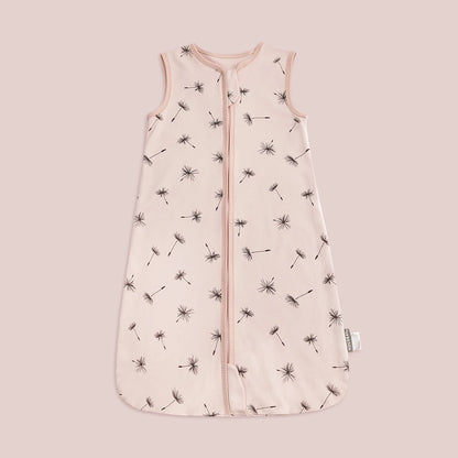 Baby Summer Sleeping Bag 0–24 Months – Lightweight 0.5 TOG Wearable Blanket, Thin Layer Sleep Sack with Anti-Kick Design, Beige Wheat Print